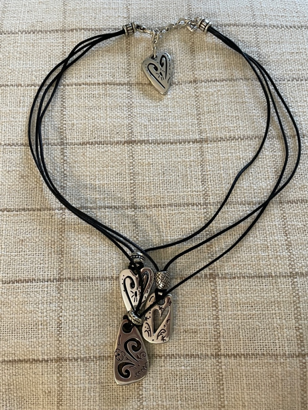 Brighton Triple Strand Cutout Necklace